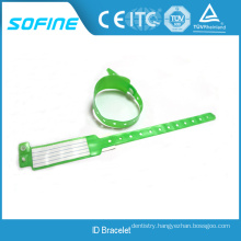 Patient Identification Band with Plastic Snap Button